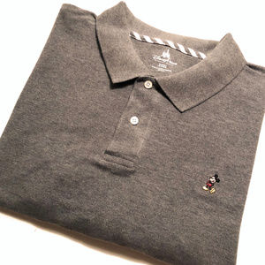 Disney Mens Charcoal Grey Golf Polo Shirt XXXL 3XL